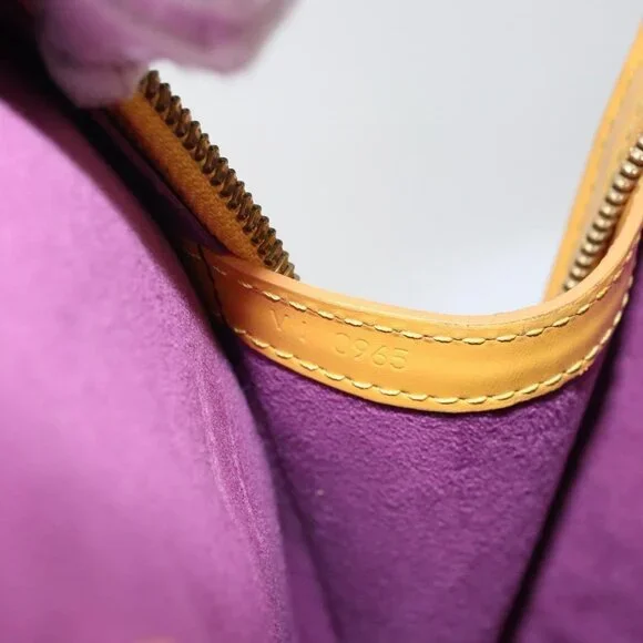 Authentic LOUIS VUITTON Epi Lussac Shoulder Bag Yellow M52289 LV - Picture 6 of 16